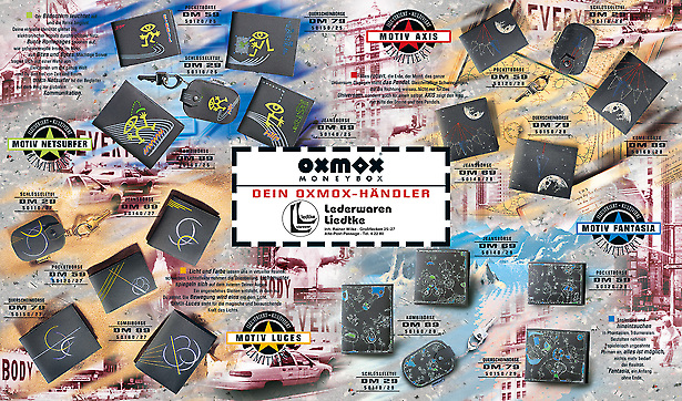 Oxmox Timebox - Händler-Flyer im Format A2 als Zeitungsbeilage von Tomm Everett